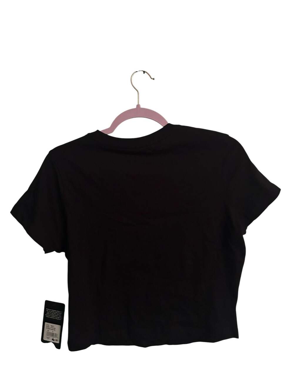 True Religion Women's Tiger Graphic Baby Tee in Jet Black - Picture 2 of 4